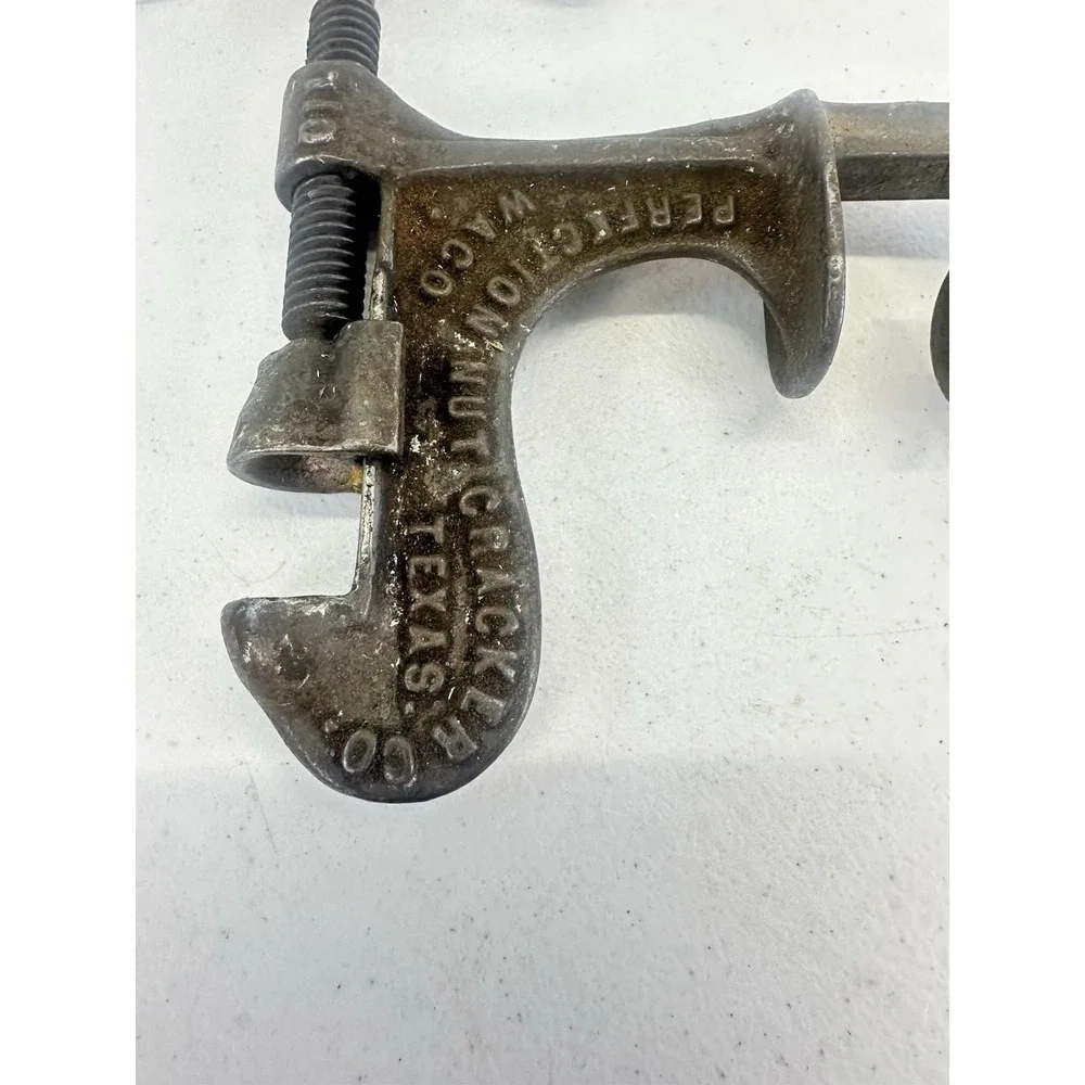 Antique Perfection No.100 Nut Cracker Cast Iron Waco Texas Pat Nov 10 1914 Clamp